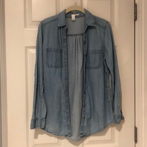 light denim blouse